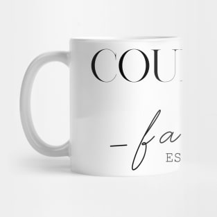 Courtney Family EST. 2020, Surname, Courtney Mug